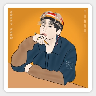 Yunho of Ateez From Crazy Form Sticker